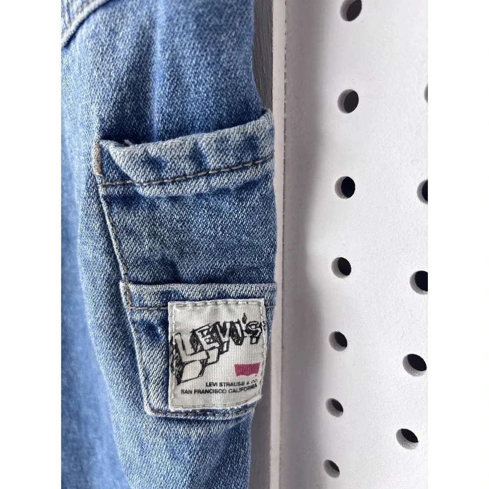 Infant Toddler‎ 24m Levi's Denim Jean Bib Overalls One Piece Girls Boys